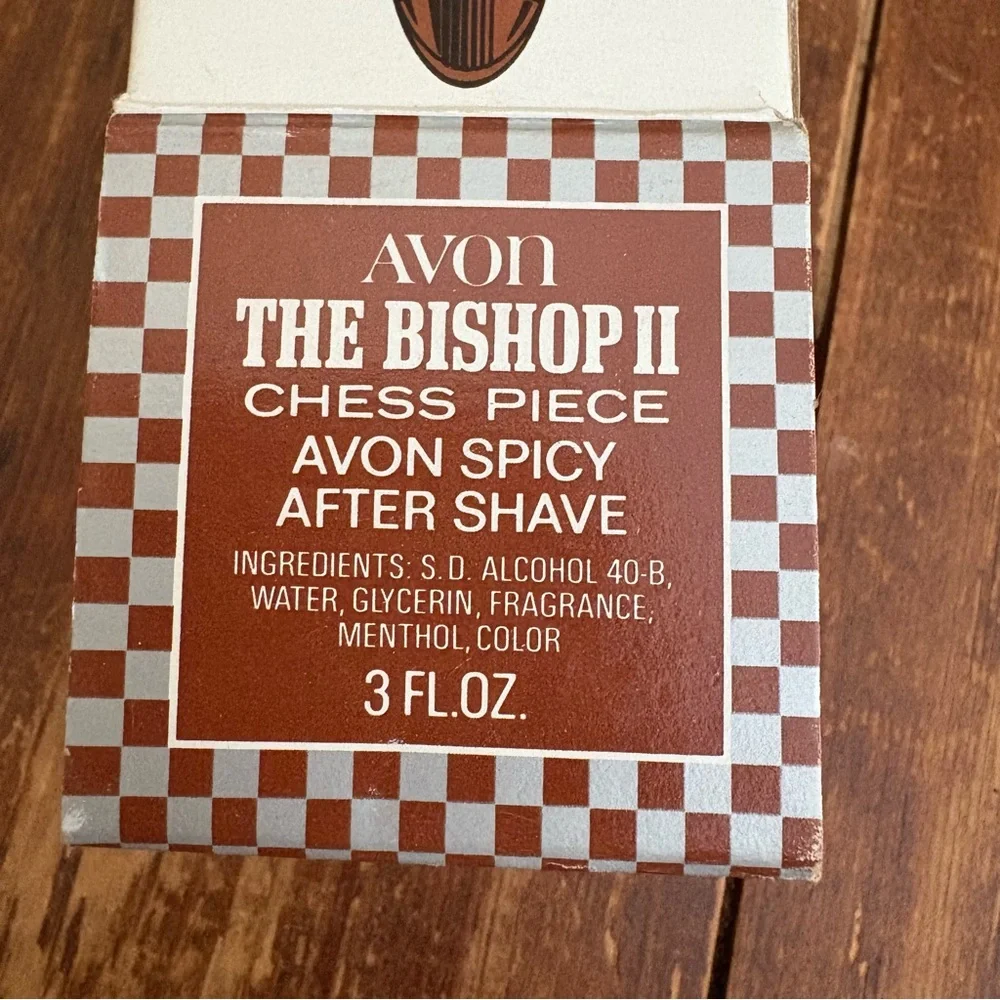 💚Avon Vintage The Bishop II Chess Piece Decorative Bottle